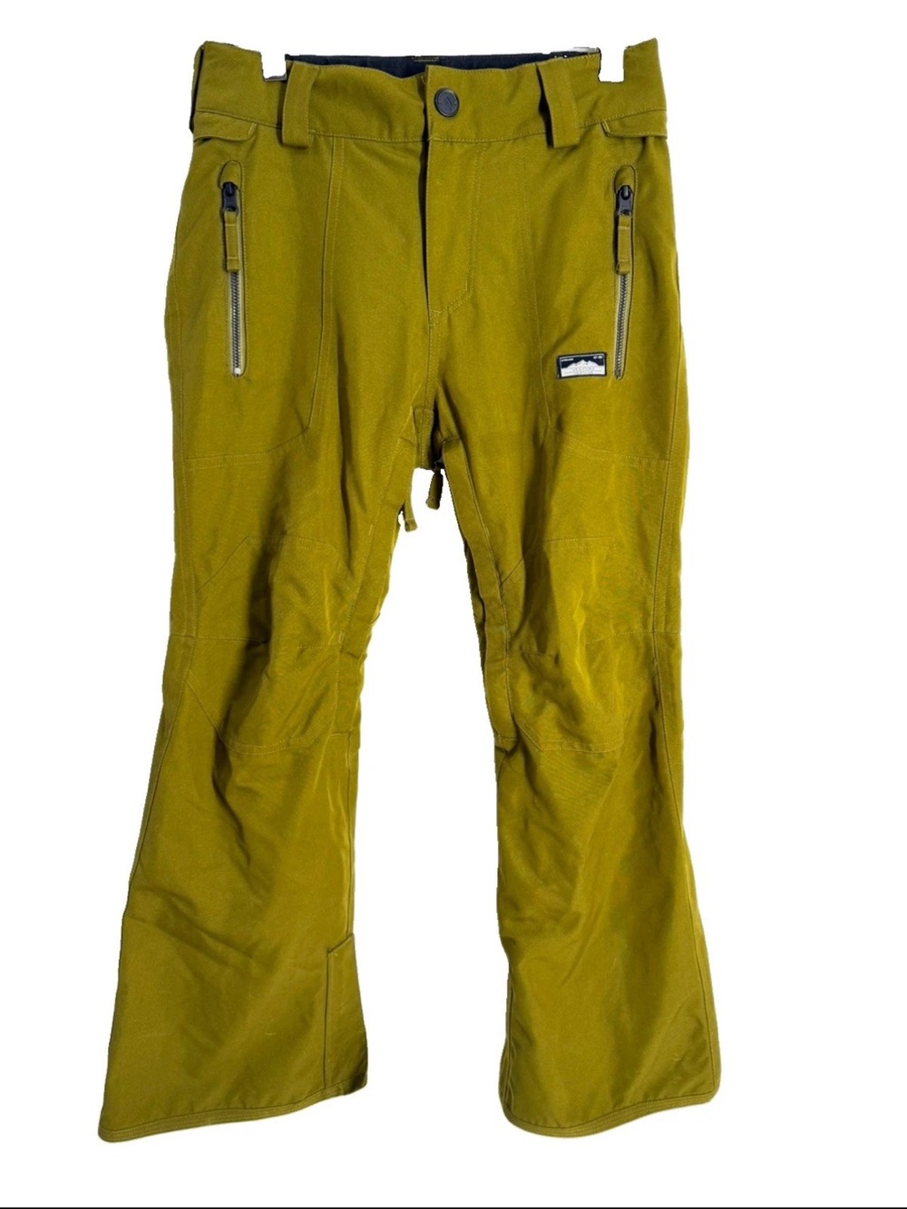 Volcom Boys Size M 10Y  Green Insulated Snowboarding Pants Adjustable